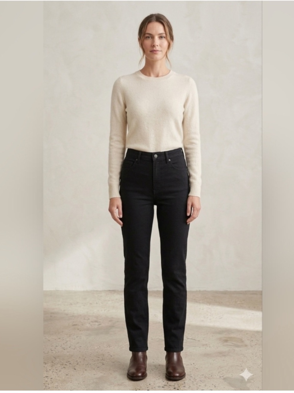 Spanx High-Rise Sculpting jeans in vintage Black sz MT #FF